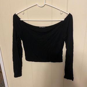 Off shoulder crop top!